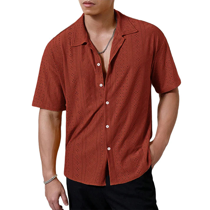 Men's Textured Resort Shirt