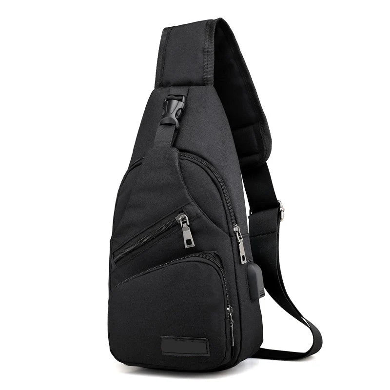 Men's Multi-Pocket Crossbody Sling Bag