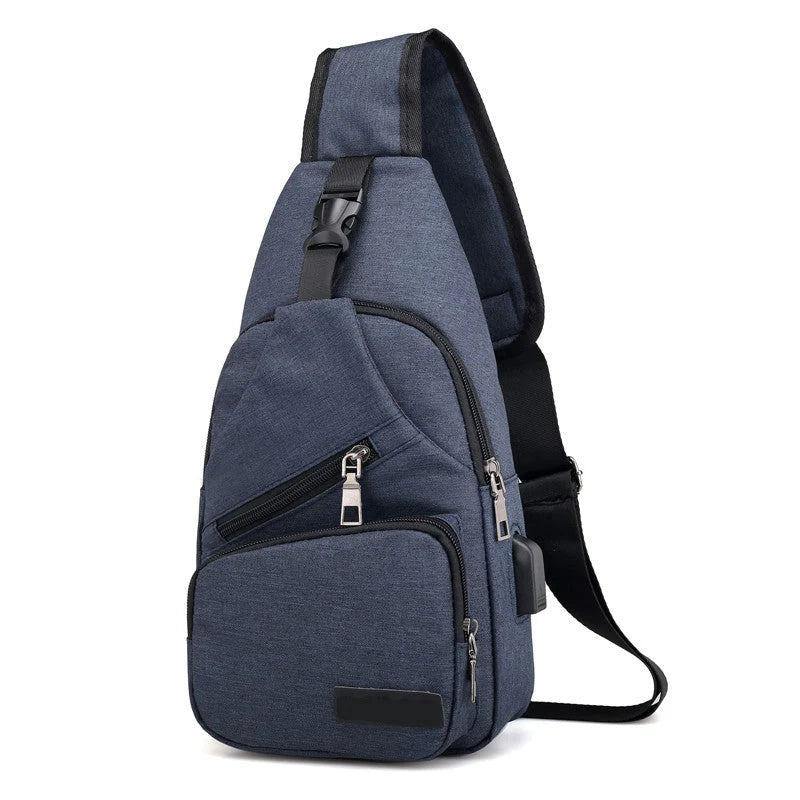 Men's Multi-Pocket Crossbody Sling Bag