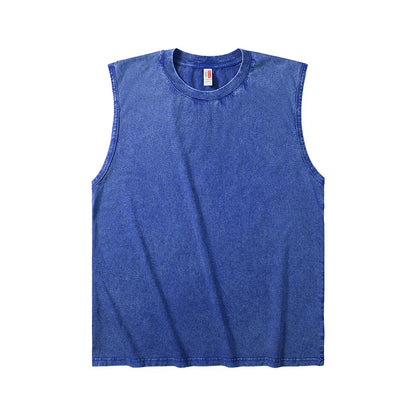 Men's Acid-Wash Sleeveless Tank Top
