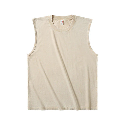 Men's Acid-Wash Sleeveless Tank Top