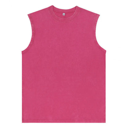 Men's Acid-Wash Sleeveless Tank Top