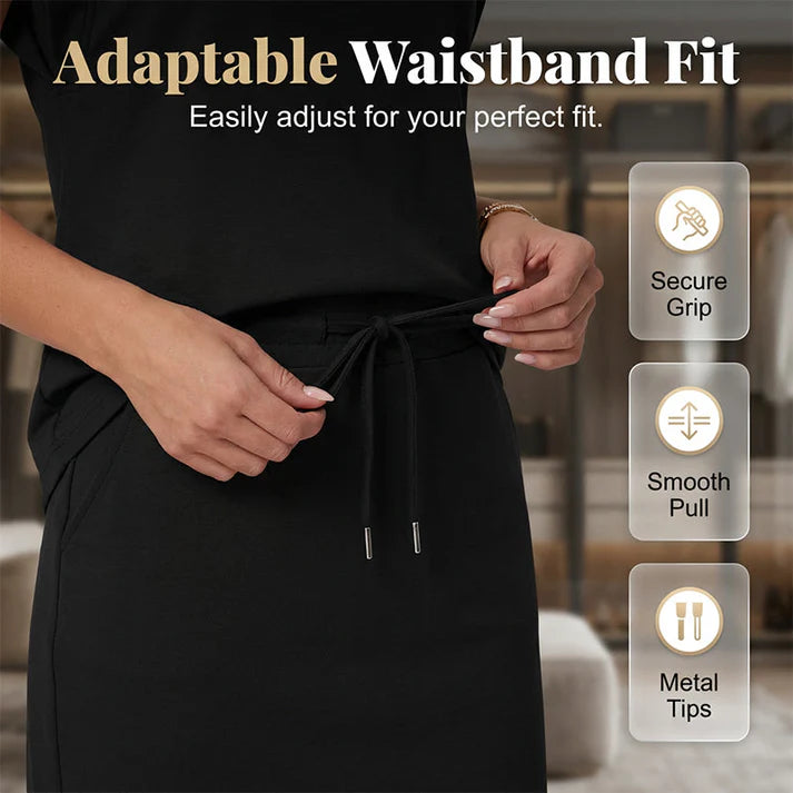 Women's Drawstring Skirt Set