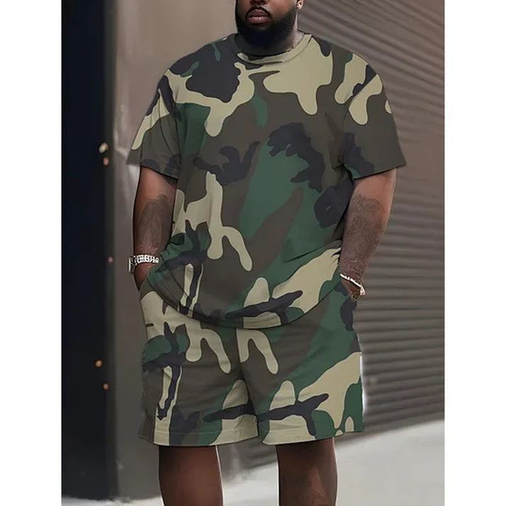Men's Camo T-Shirt & Shorts Set