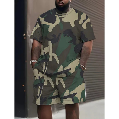 Men's Camo T-Shirt & Shorts Set