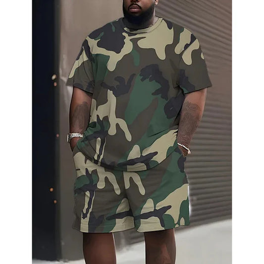 Men's Camo T-Shirt & Shorts Set