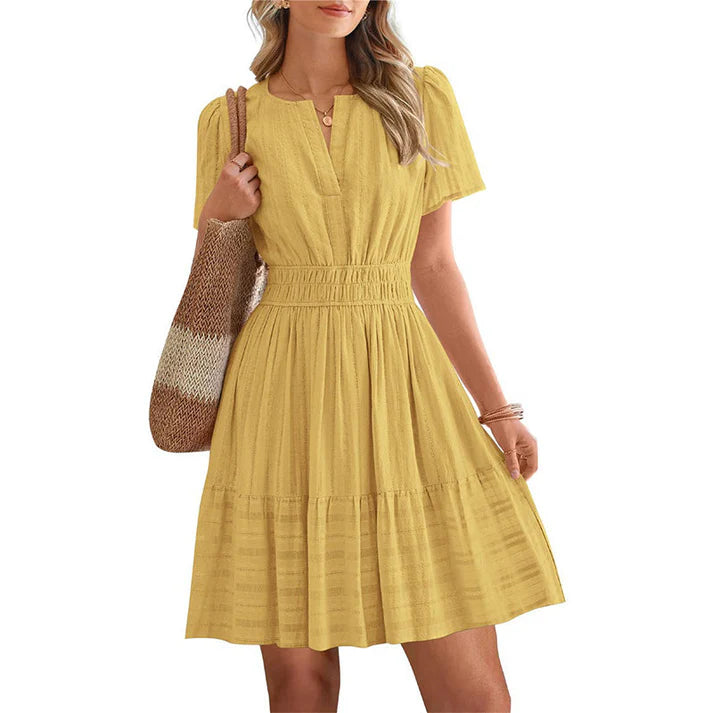 Women's Smocked Waist Mini Dress