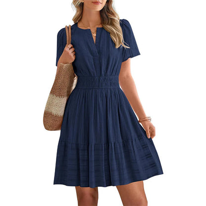 Women's Smocked Waist Mini Dress