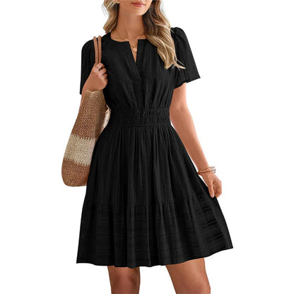 Women's Smocked Waist Mini Dress
