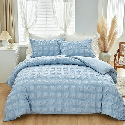 Textured Luxe Duvet Cover Set
