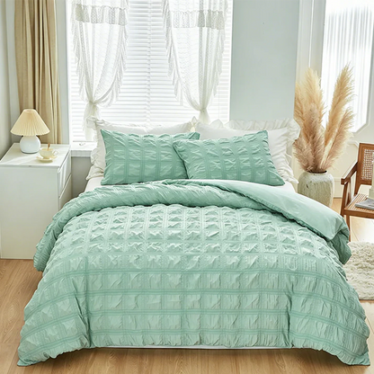 Textured Luxe Duvet Cover Set