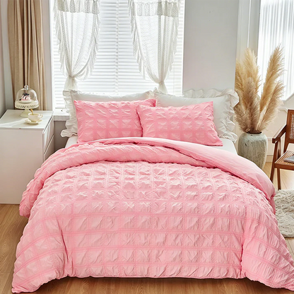 Textured Luxe Duvet Cover Set