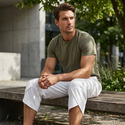 Men's Drawstring Capri Pants