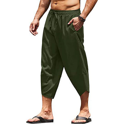 Men's Drawstring Capri Pants