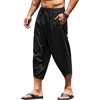 Men's Drawstring Capri Pants