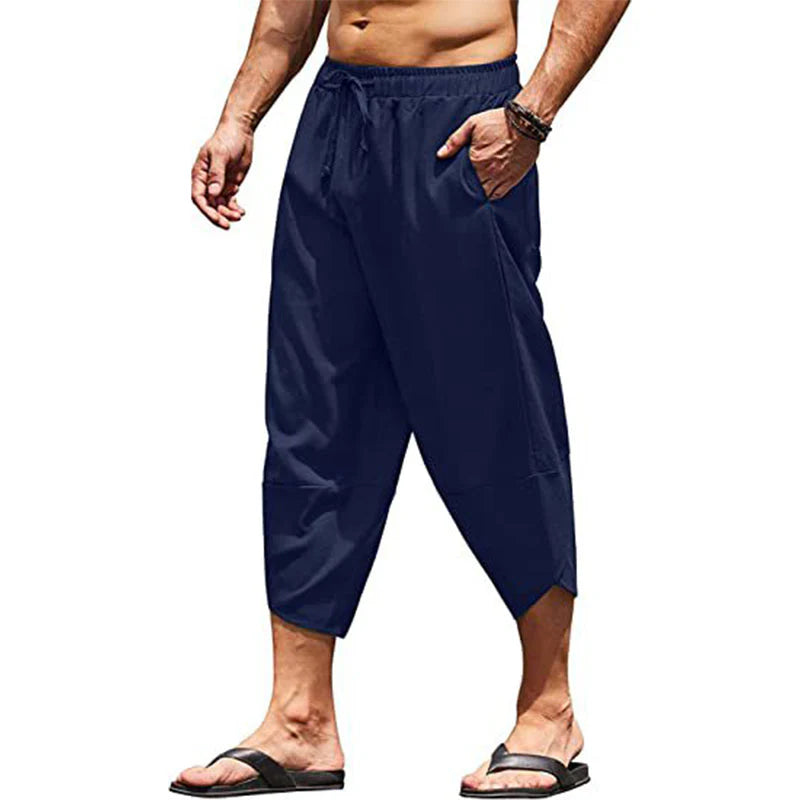 Men's Drawstring Capri Pants