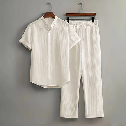 Men's Textured Resort Set