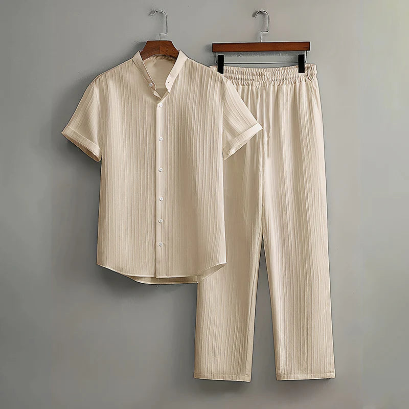 Men's Textured Resort Set
