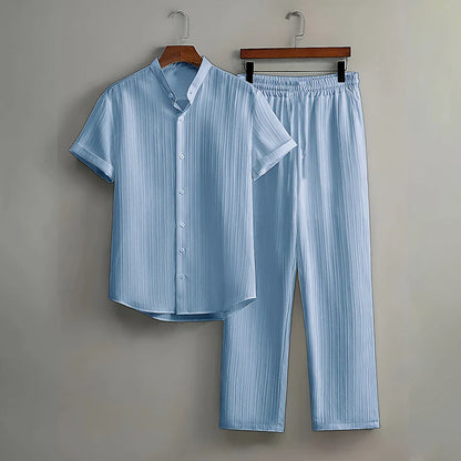 Men's Textured Resort Set