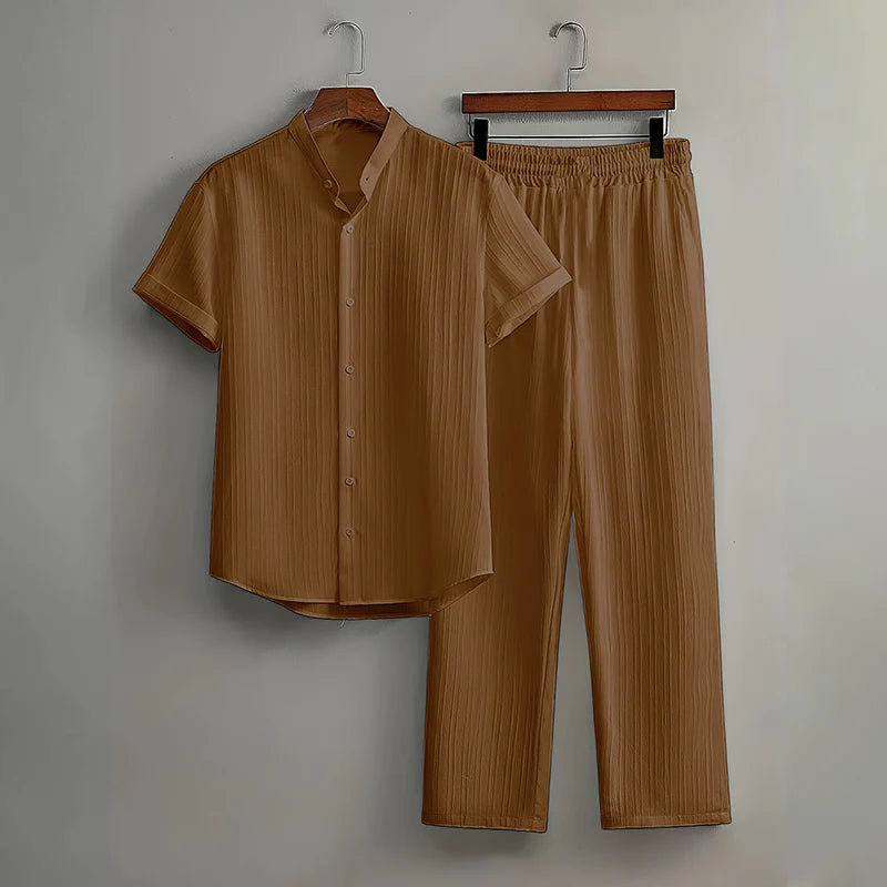Men's Textured Resort Set