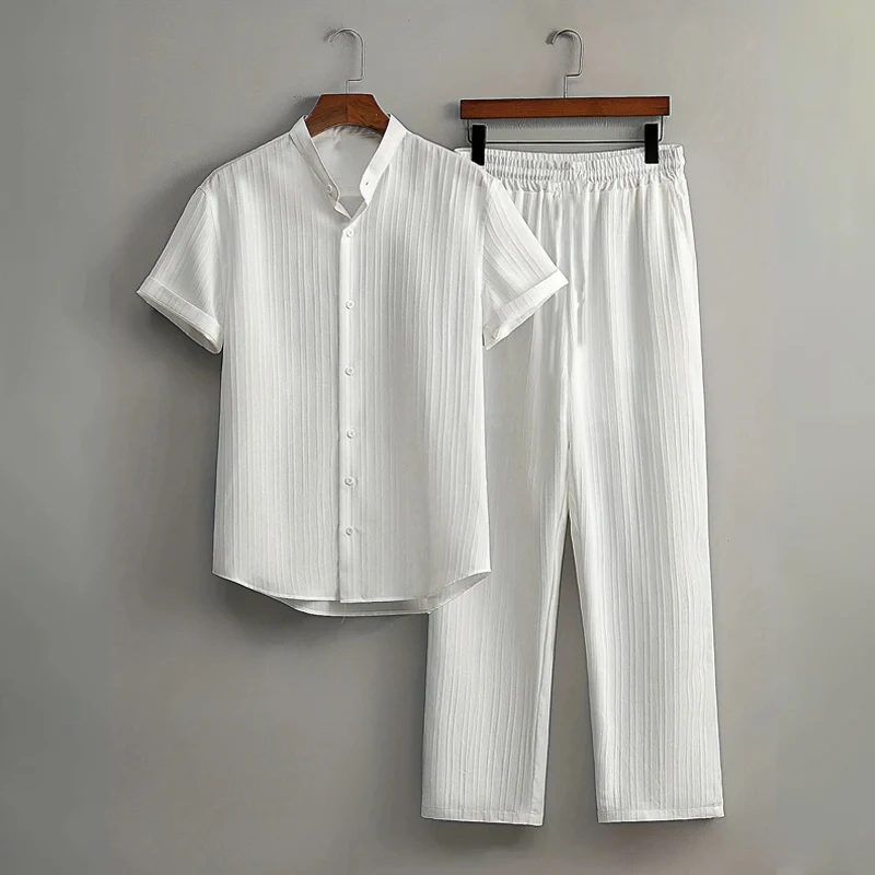 Men's Textured Resort Set
