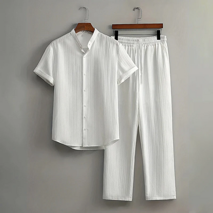 Men's Textured Resort Set
