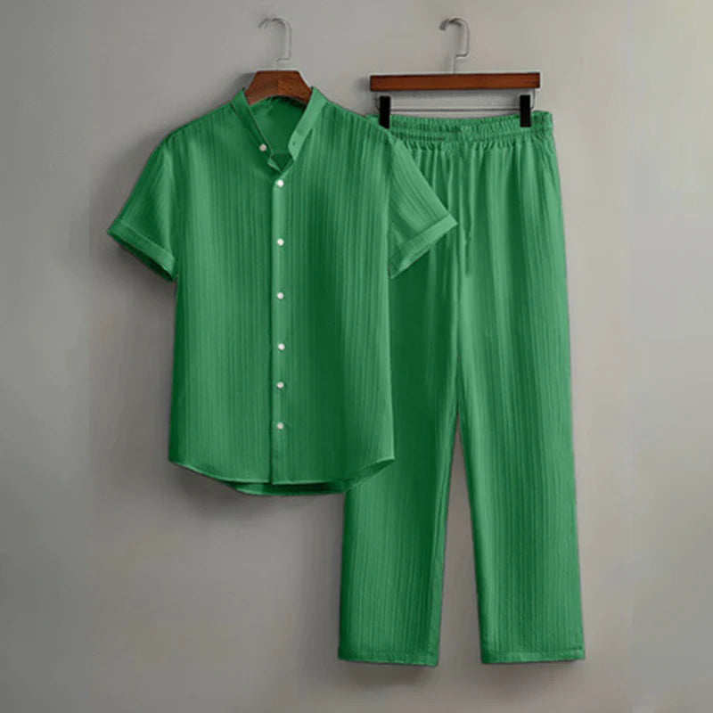 Men's Textured Resort Set