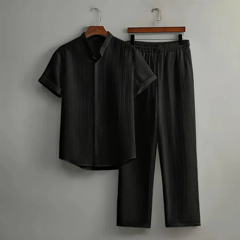 Men's Textured Resort Set