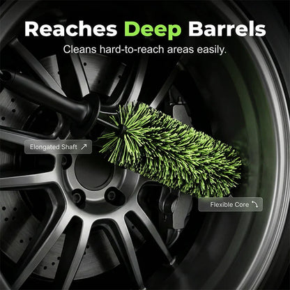 Deep Reach Wheel Barrel Cleaning Brush