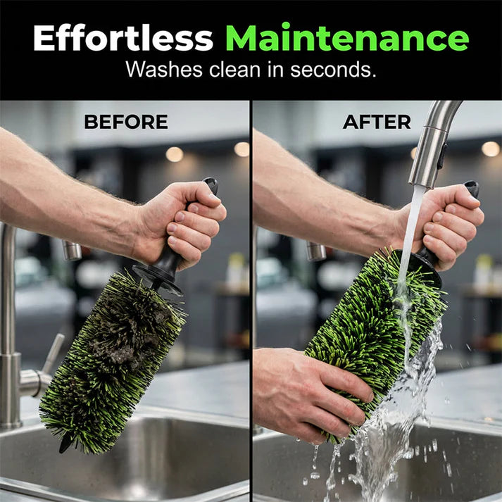Deep Reach Wheel Barrel Cleaning Brush