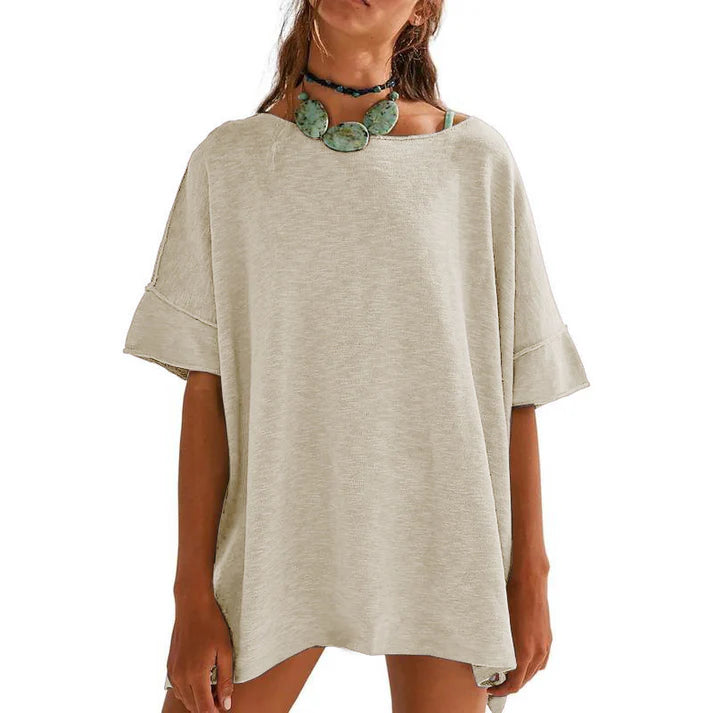 Women's Oversized Boat Neck Top