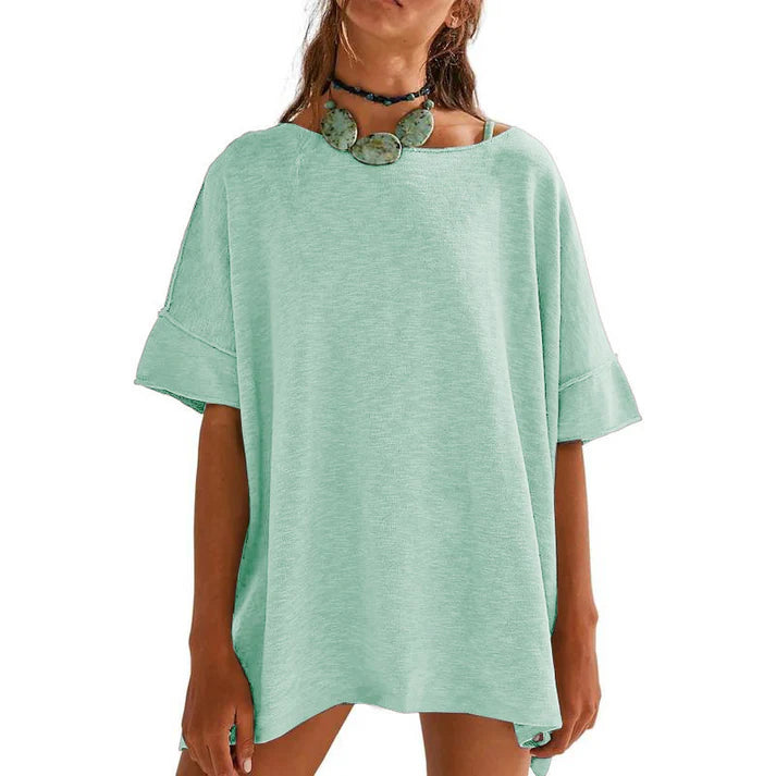 Women's Oversized Boat Neck Top