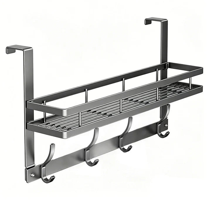 Over-the-Door Storage Rack with Hooks