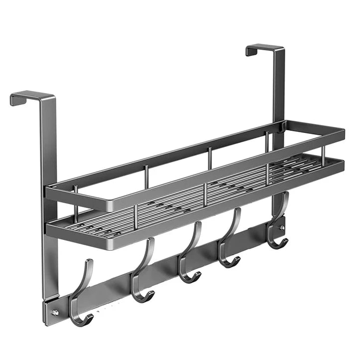 Over-the-Door Storage Rack with Hooks