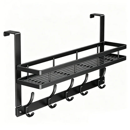 Over-the-Door Storage Rack with Hooks