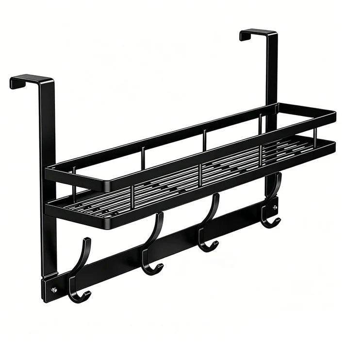 Over-the-Door Storage Rack with Hooks