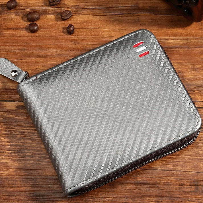Men's Zip-Around Bifold Wallet