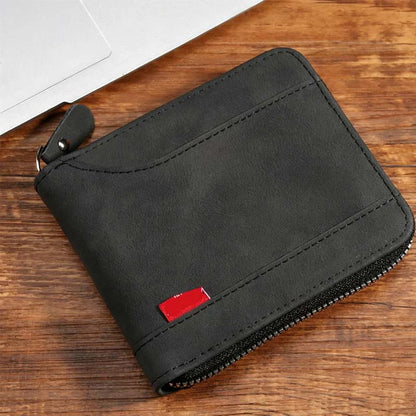 Men's Zip-Around Bifold Wallet