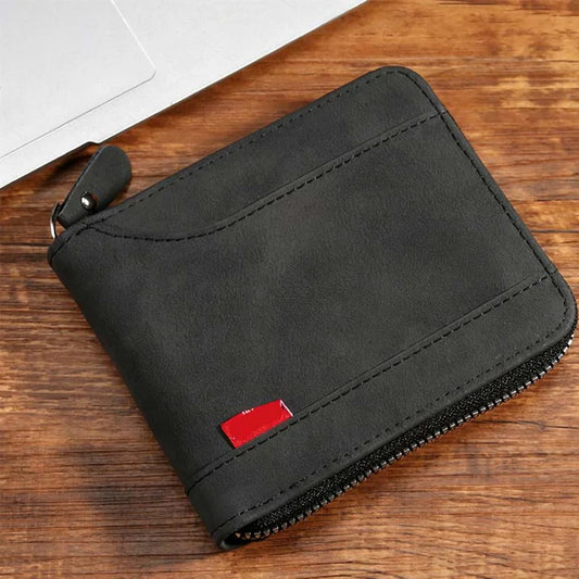 Men's Zip-Around Bifold Wallet