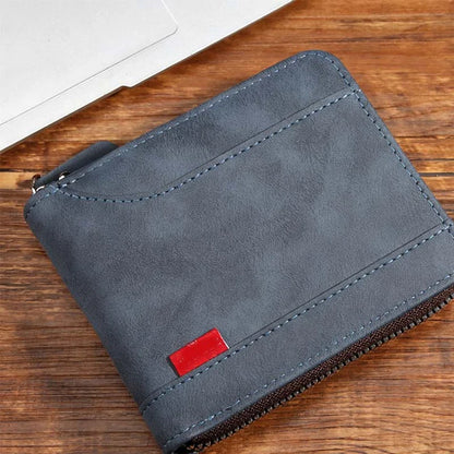 Men's Zip-Around Bifold Wallet