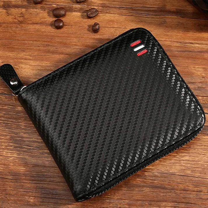 Men's Zip-Around Bifold Wallet