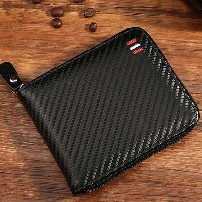 Men's Zip-Around Bifold Wallet