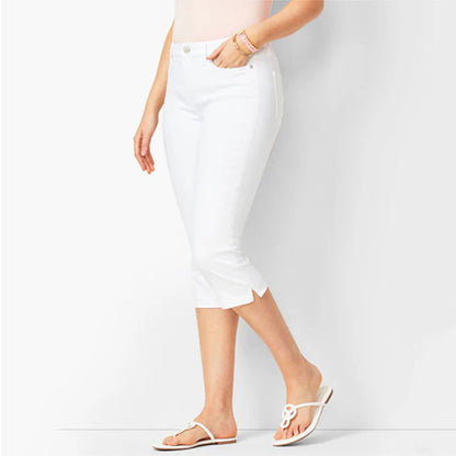 Women's Stretch Denim Capri Pants