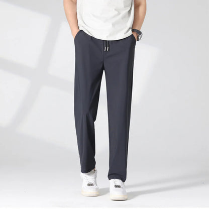 Men's Drawstring Straight-Leg Pants