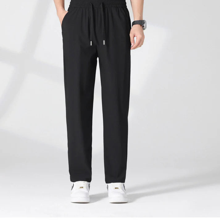Men's Drawstring Straight-Leg Pants