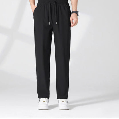 Men's Drawstring Straight-Leg Pants