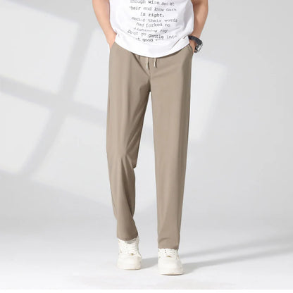 Men's Drawstring Straight-Leg Pants