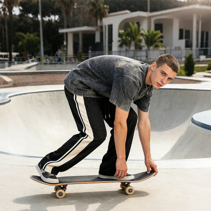 Men's Side Stripe Track Pants