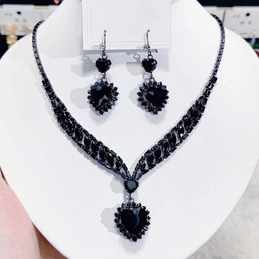 Women's Crystal Pendant Jewelry Set