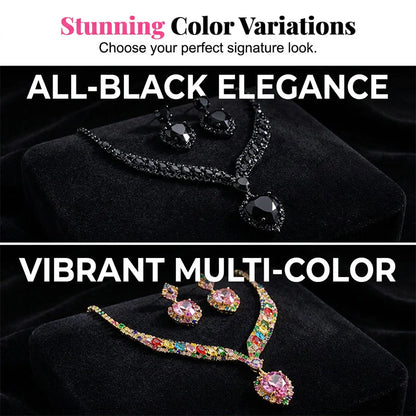 Women's Crystal Pendant Jewelry Set